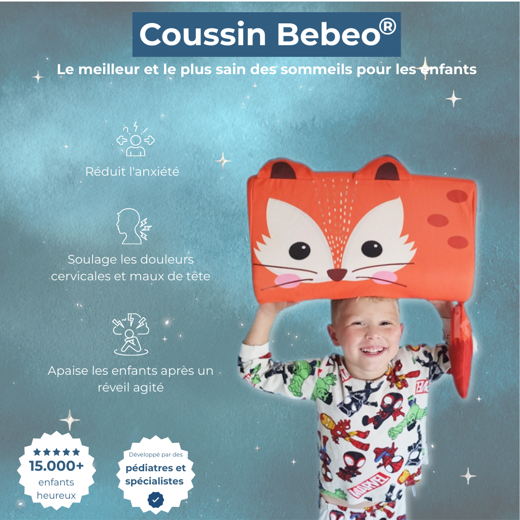 Coussin Bebeo®- Le Secret d'un Sommeil Apaisant pour Votre Enfant